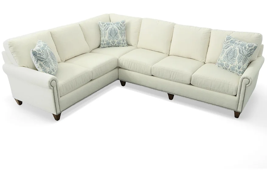 Custom Upholstery Custom Upholstered Sectional by Bassett at Esprit Decor Home Furnishings